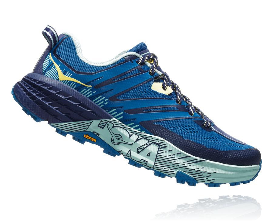 Hoka One One Trainers Womens Blue - Speedgoat 3 - 63274IWYQ